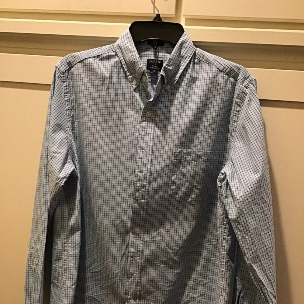 Men's J Crew Button Front Shirt, Medium